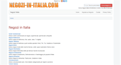 Desktop Screenshot of negozi-in-italia.com