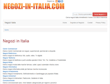 Tablet Screenshot of negozi-in-italia.com